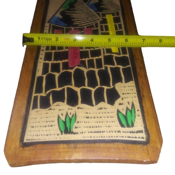 Sierra Leone Hand Carved Wooden "GREETING FROM SIERRA LEONE" Sign Plaque African - Picture 3 of 4